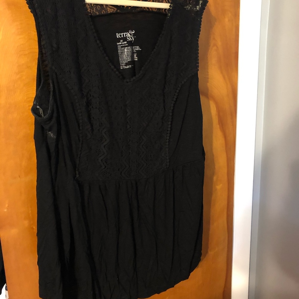 Black tank top